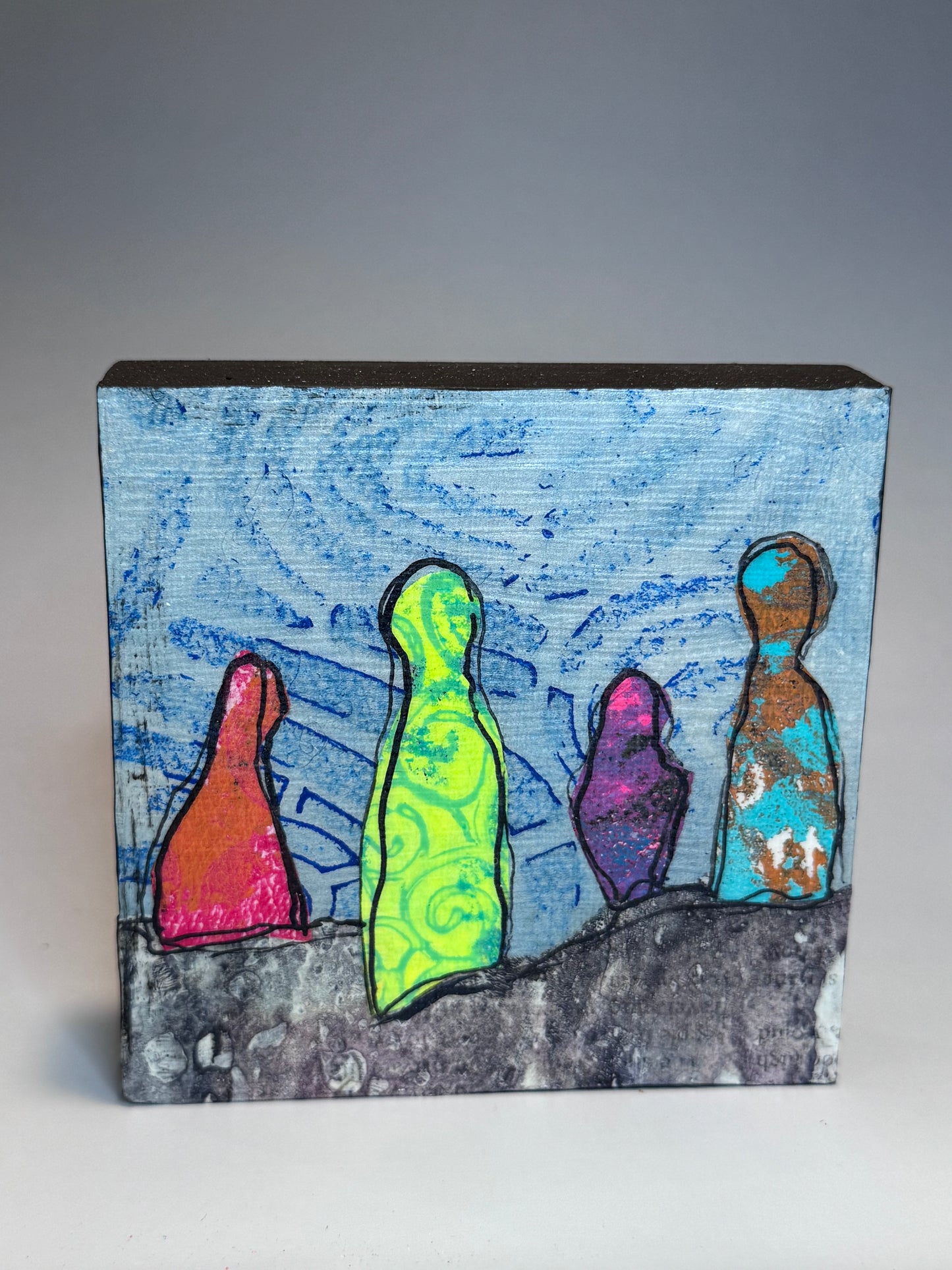 Bone Women Mini Collage