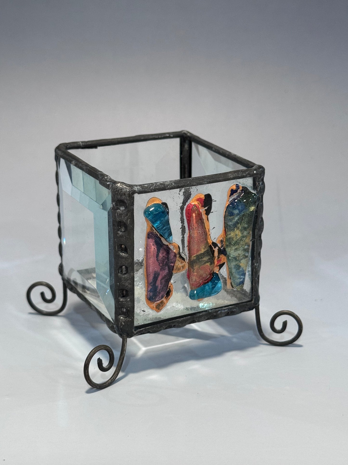 Fused Glass Votive Holder