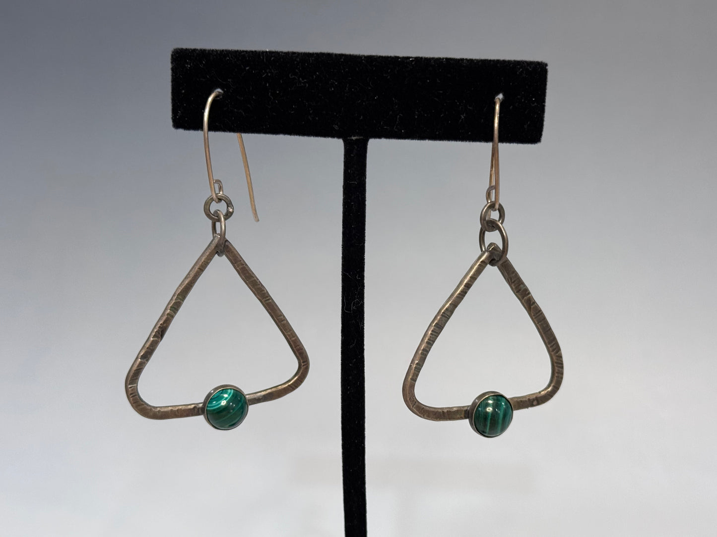 Sterling Triangle Earrings