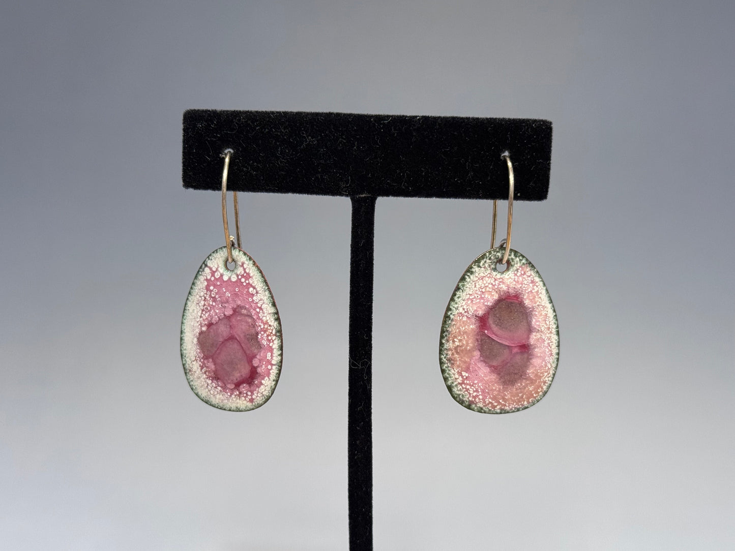 Crackled Enamel Earrings