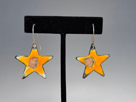 Yellow Star Earrings