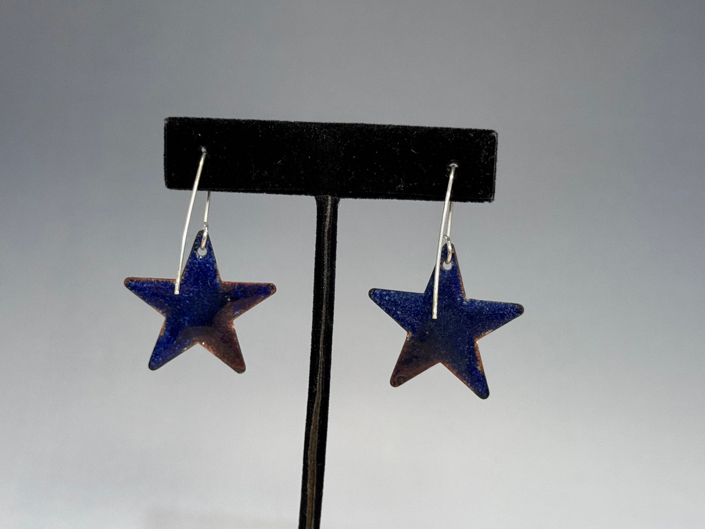 Teal Star Earrings