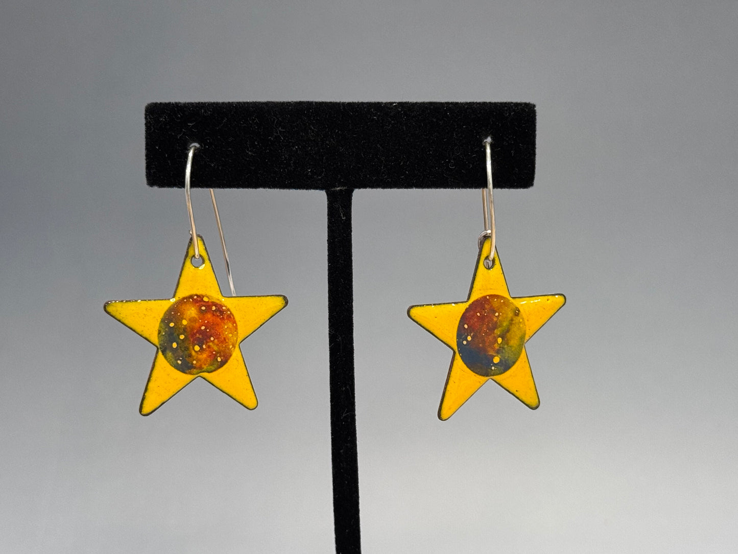 Star Earrings with Decals (multiple colors available)