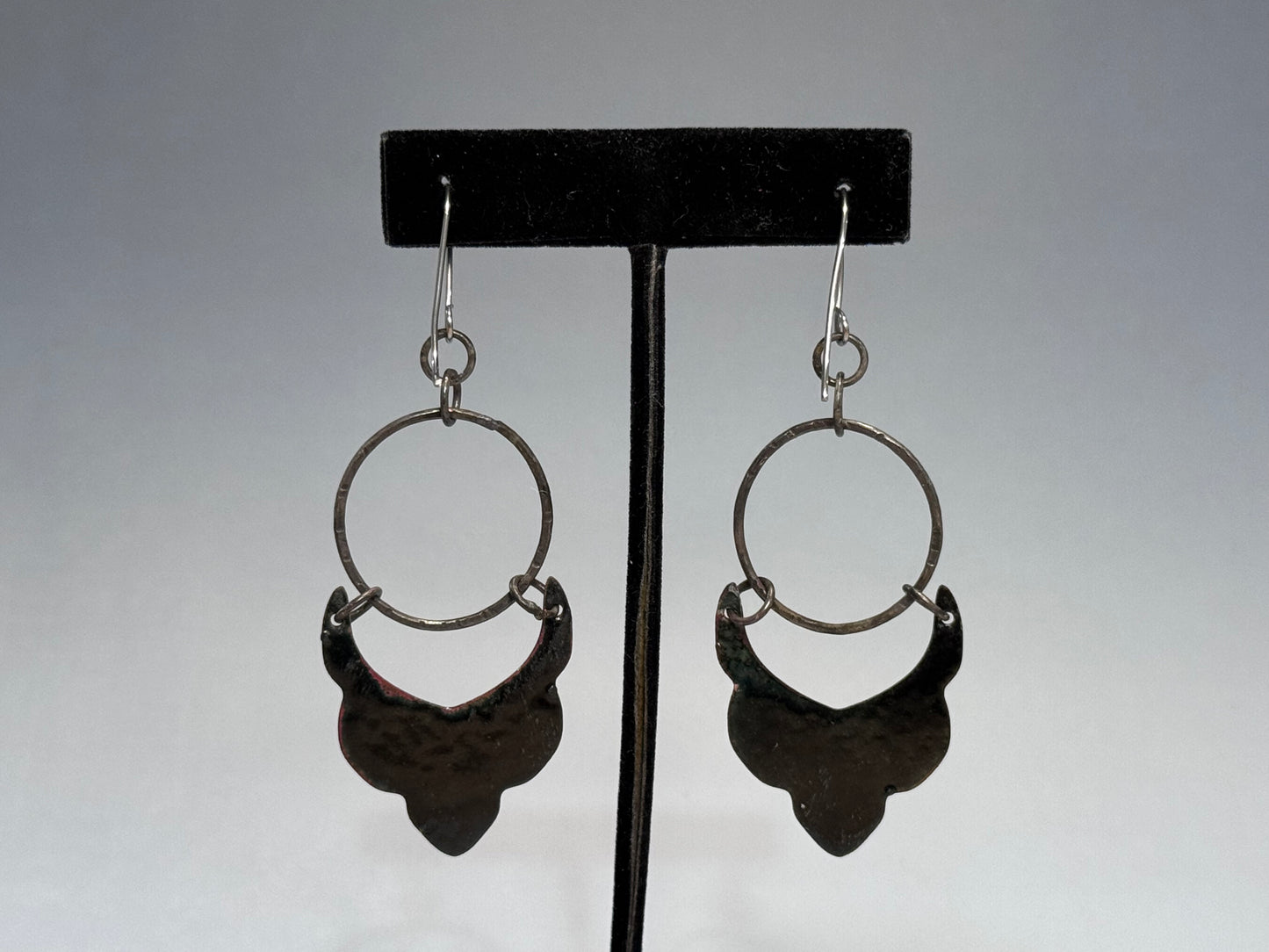 Crackled Enamel Earrings