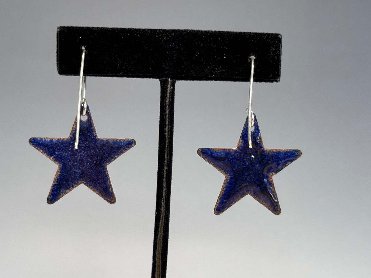 Teal Star Earrings