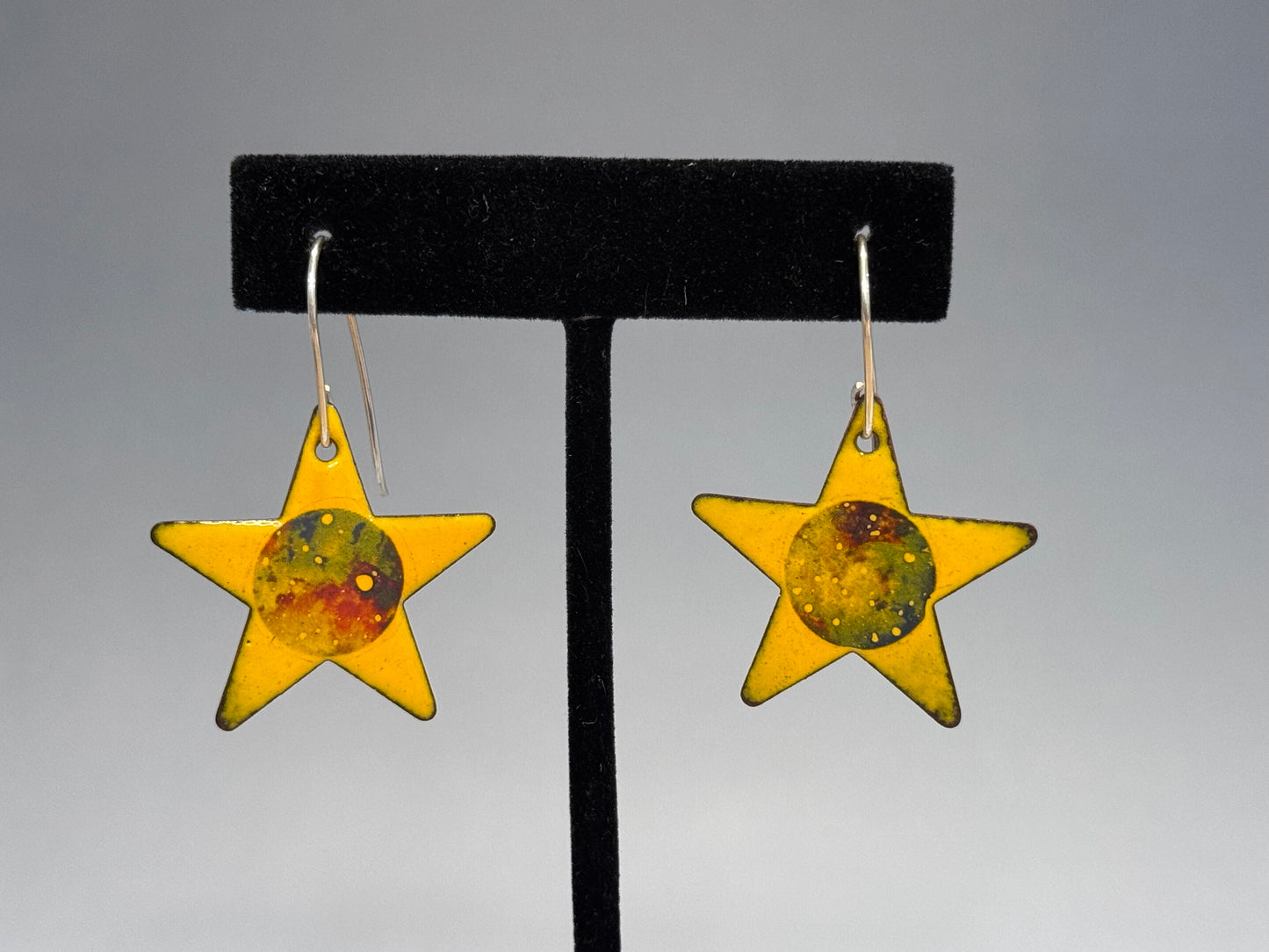 Star Earrings with Decals (multiple colors available)