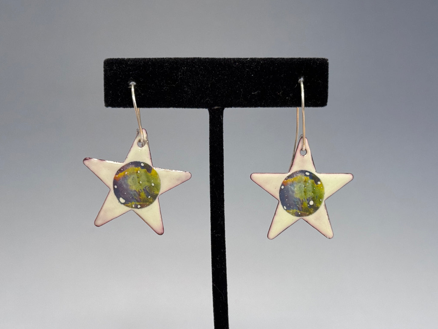 Star Earrings with Decals (multiple colors available)