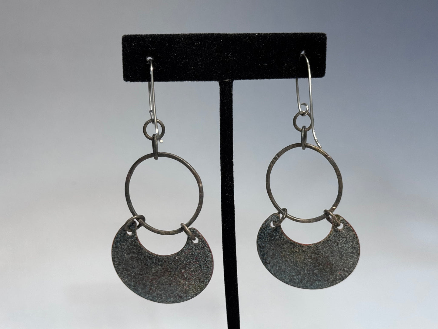 Crackled Enamel Earrings