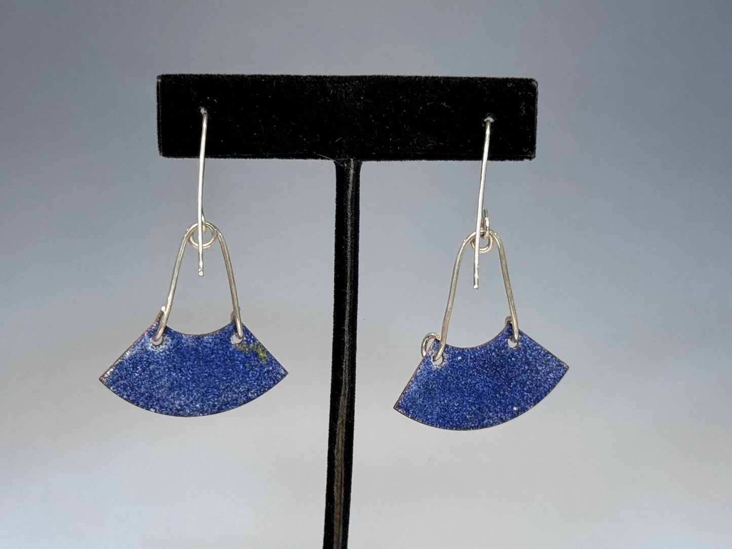 Stenciled Enamel Earrings
