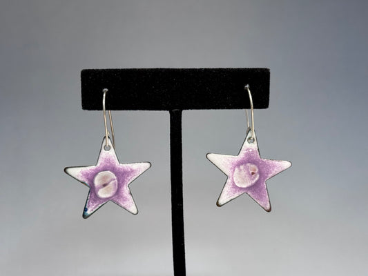 Purple Star Earrings