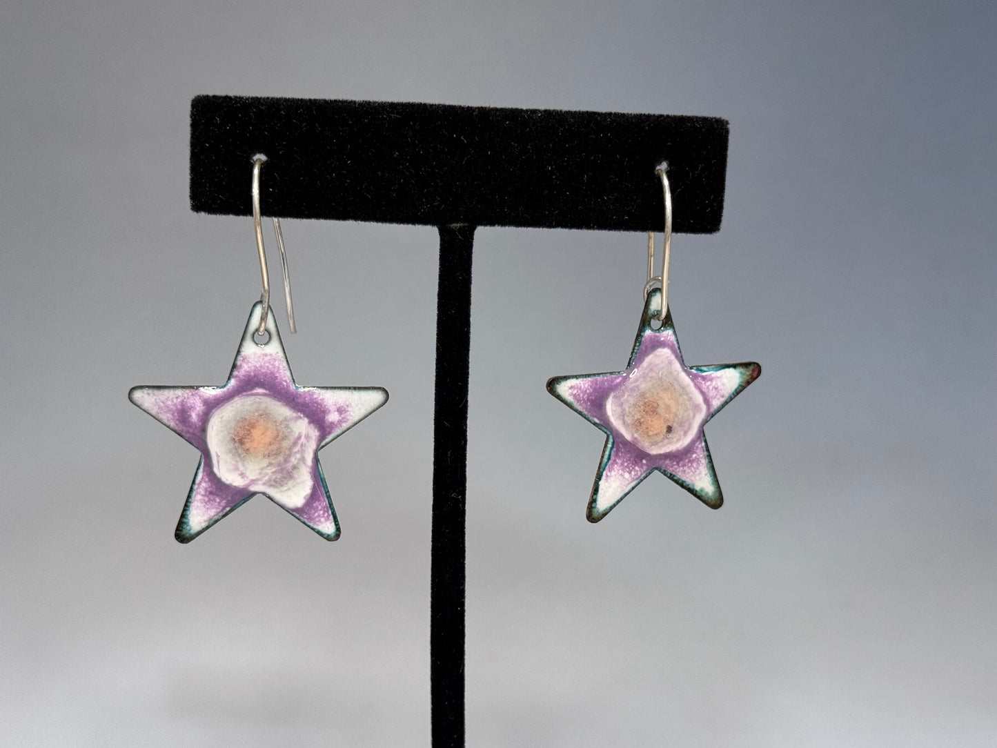 Purple Star Earrings