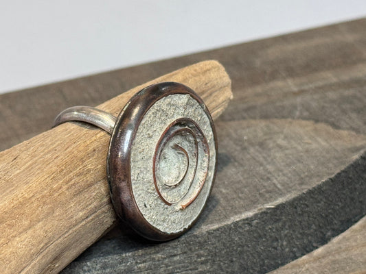 Concrete and Metal Ring