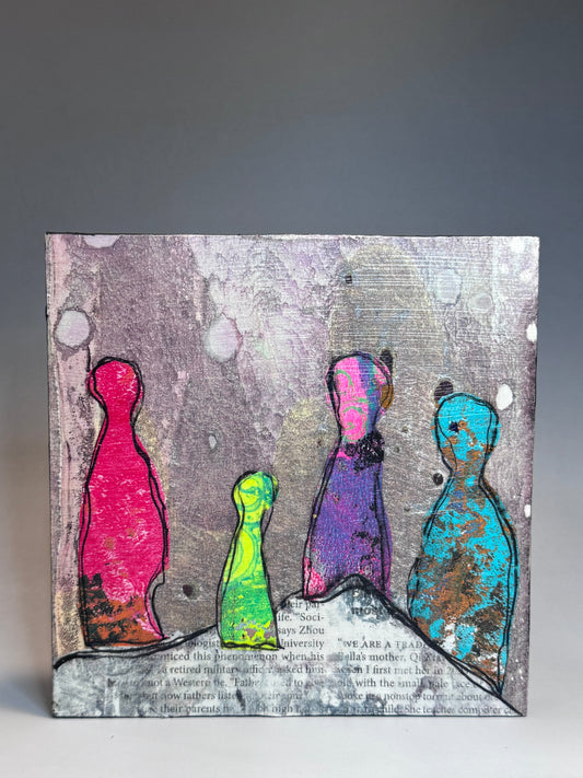 Bone Women Mini Collage