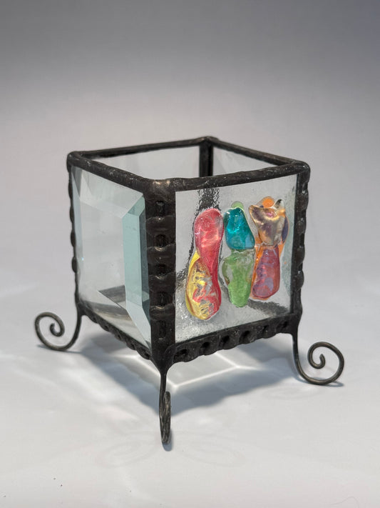 Fused Glass Votive Holder