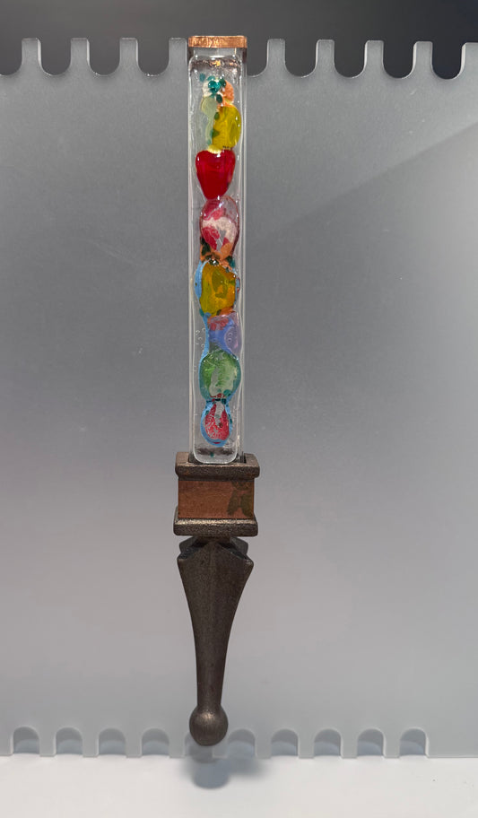 Fused Glass Wall Vase