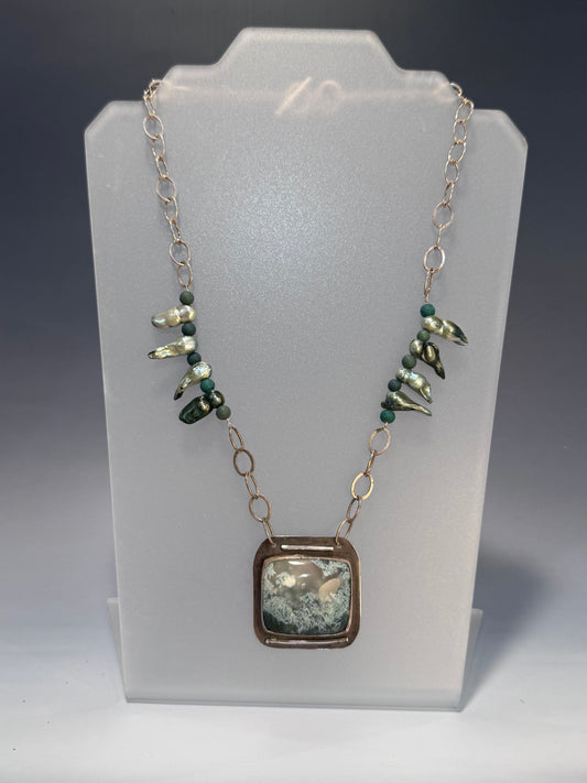 Moss Agate Necklace
