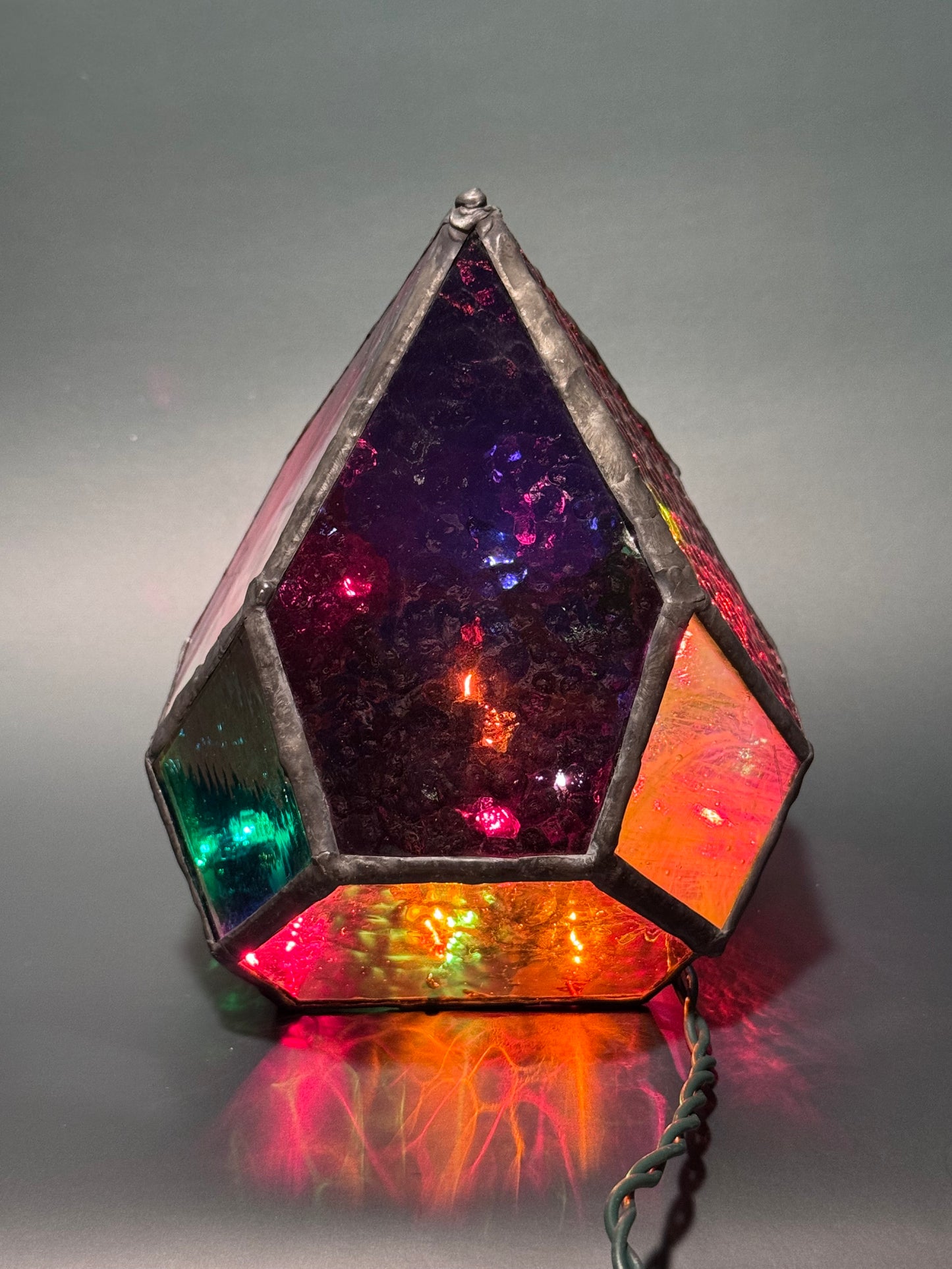 Lighted Gem: Stained Glass Lamp