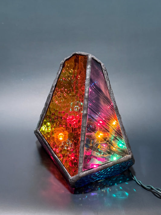 Lighted Gem: Stained Glass Lamp