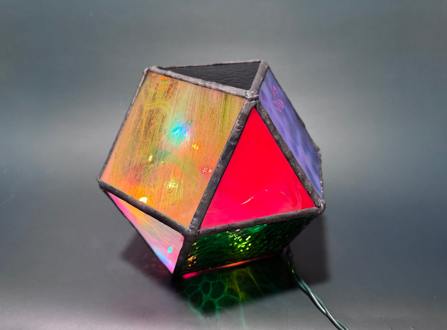 Lighted Gem: Stained Glass Lamp