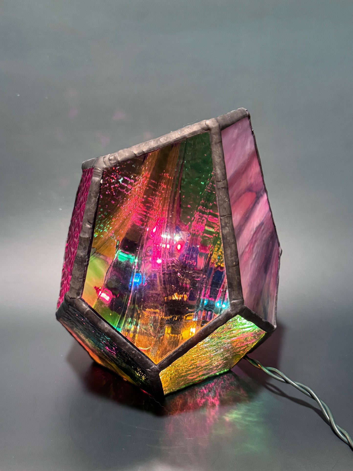 Lighted Gem: Stained Glass Lamp