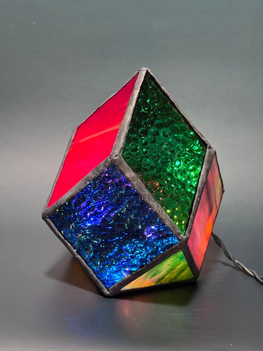 Lighted Gem: Stained Glass Lamp