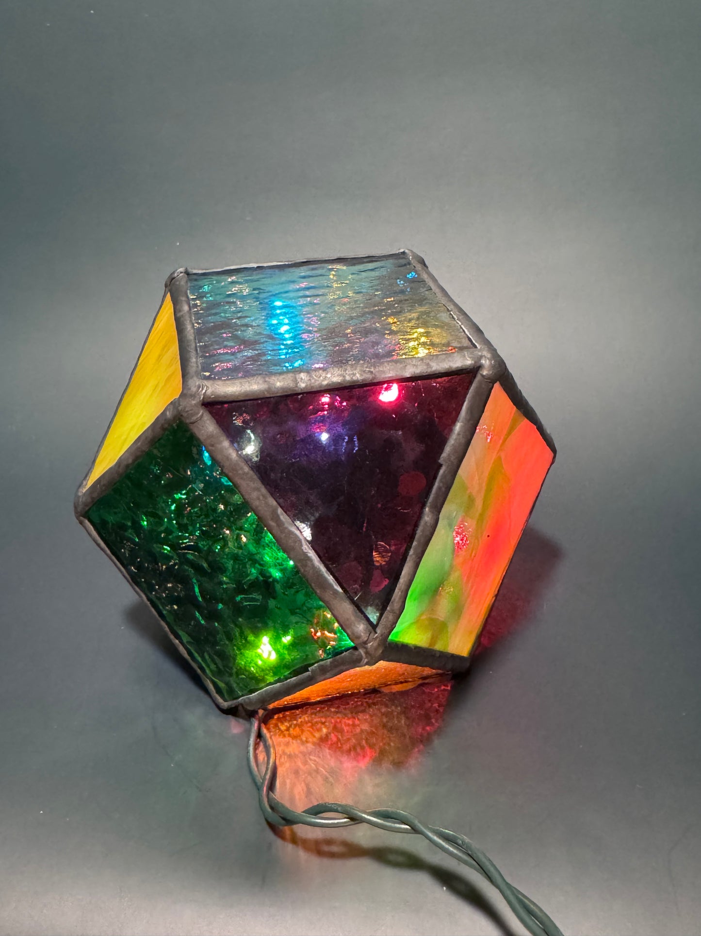 Lighted Gem: Stained Glass Lamp