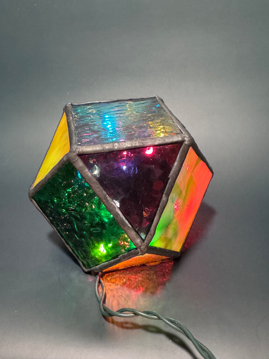 Lighted Gem: Stained Glass Lamp