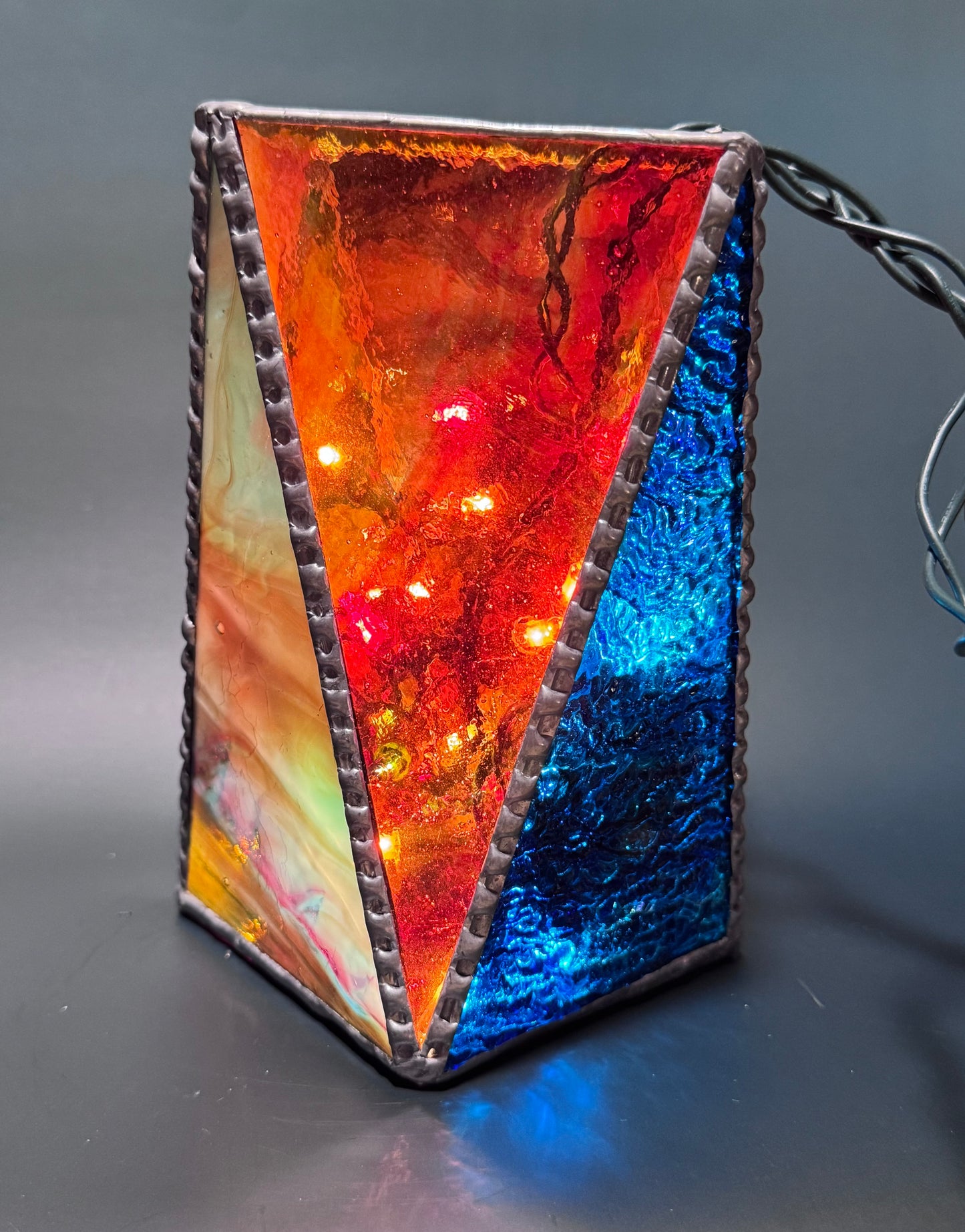 Lighted Gem: Stained Glass Lamp