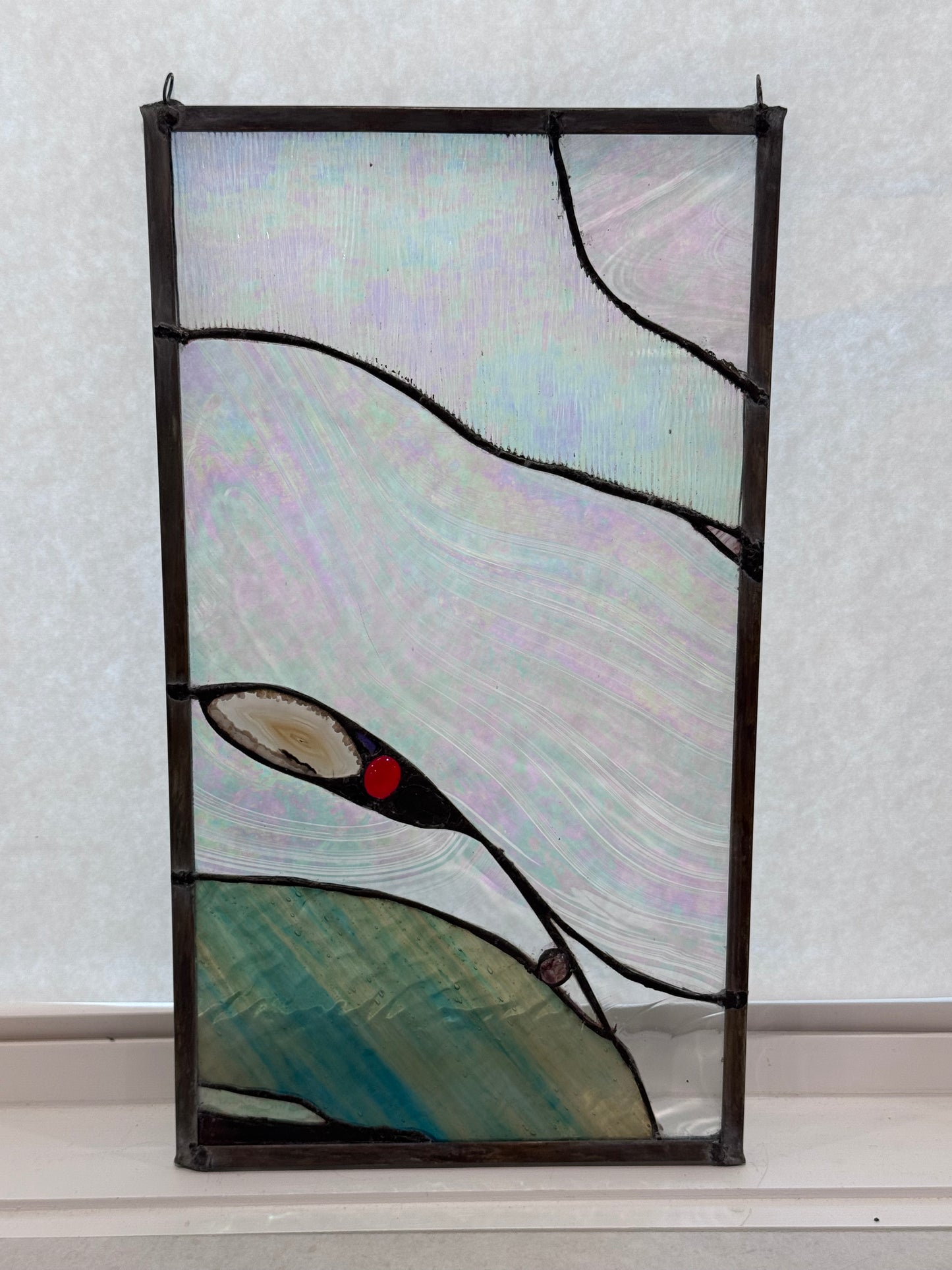 Stained Glass River Triptych