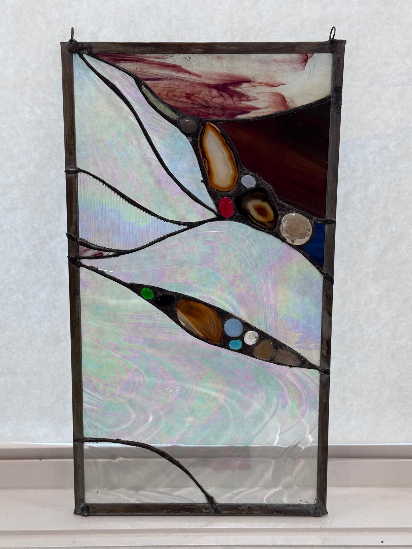 Stained Glass River Triptych