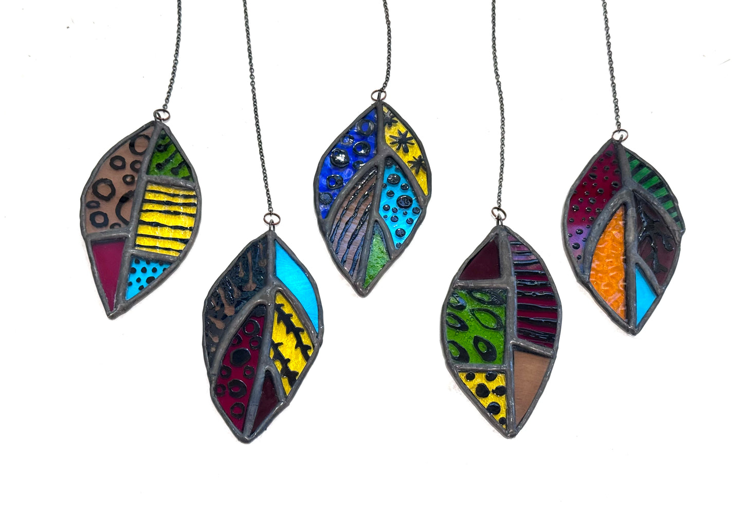 Painted Leaf Suncatchers