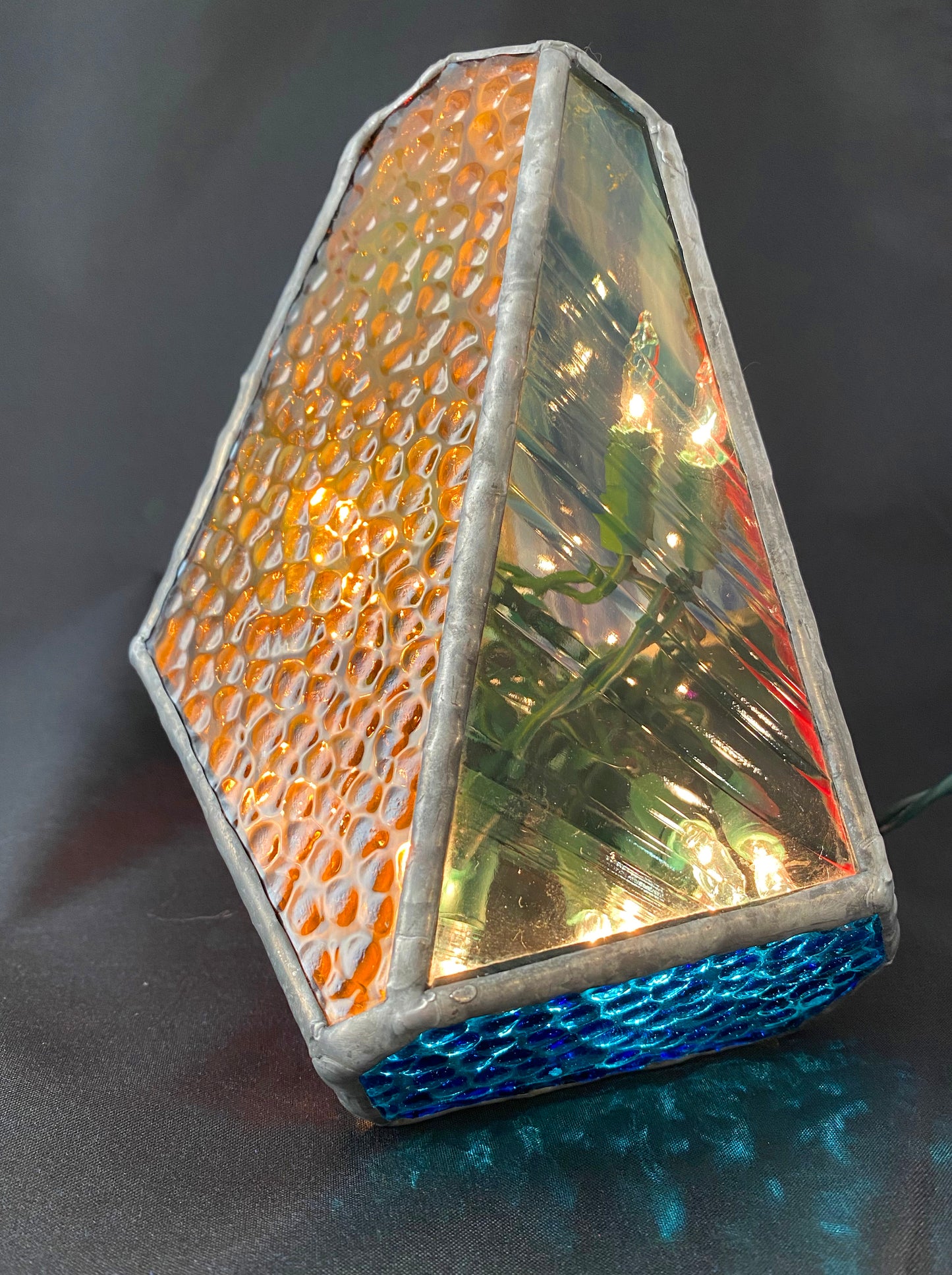 Lighted Gem: Stained Glass Rock Candy Lamp