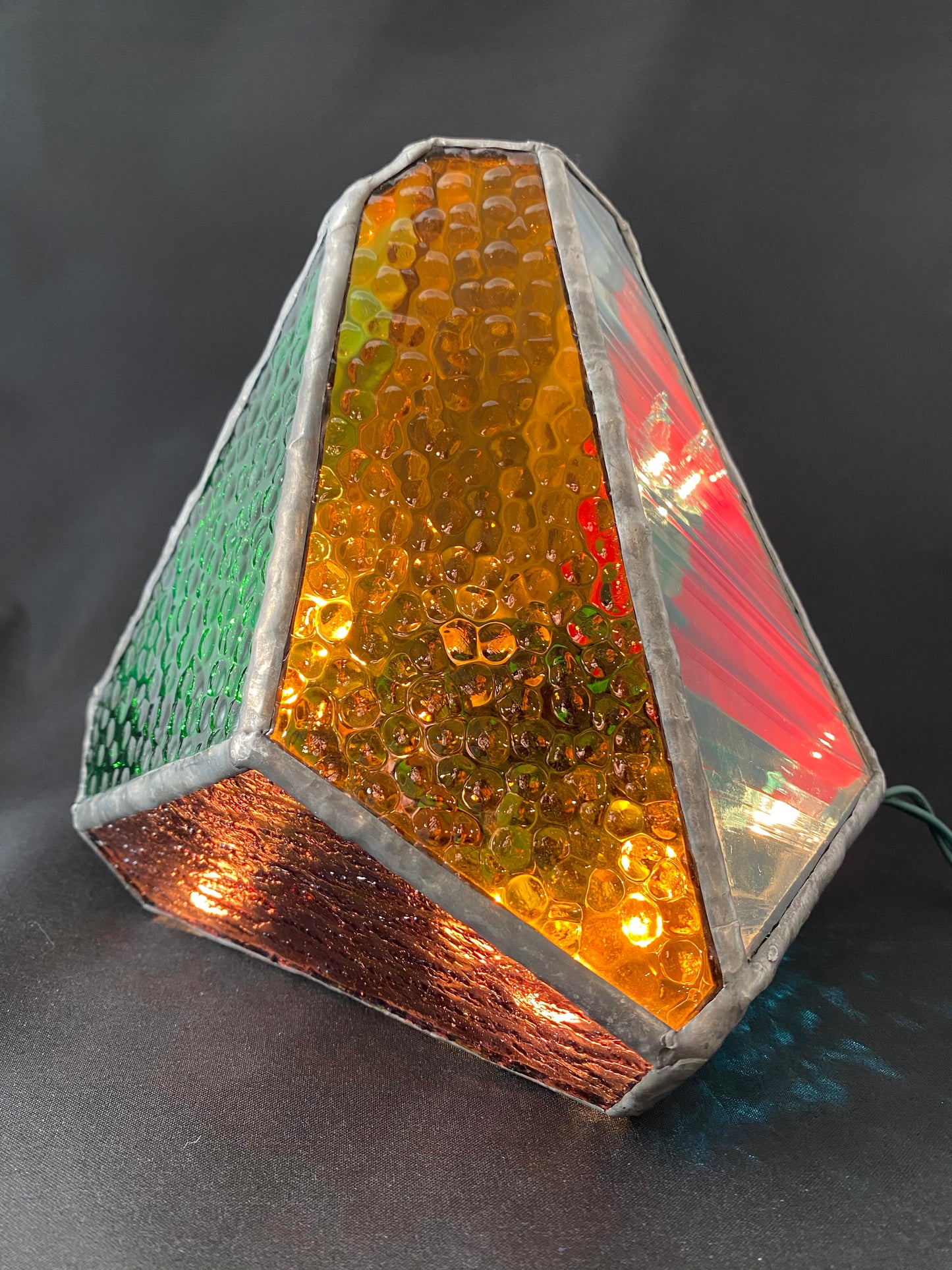 Lighted Gem: Stained Glass Rock Candy Lamp