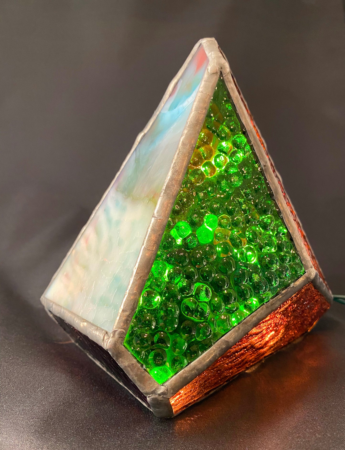 Lighted Gem: Stained Glass Rock Candy Lamp