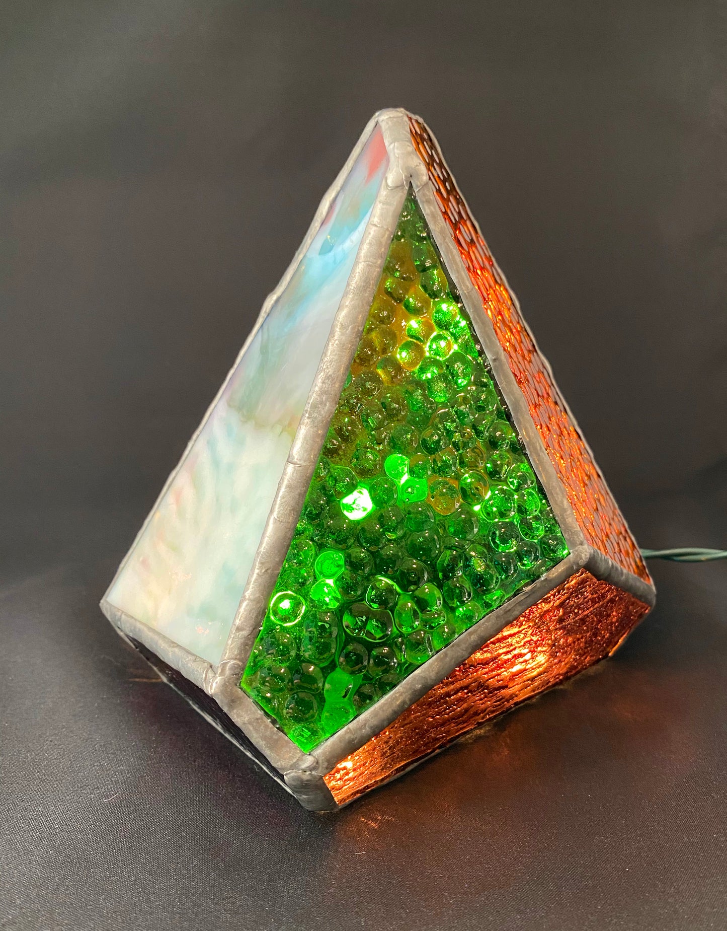 Lighted Gem: Stained Glass Rock Candy Lamp