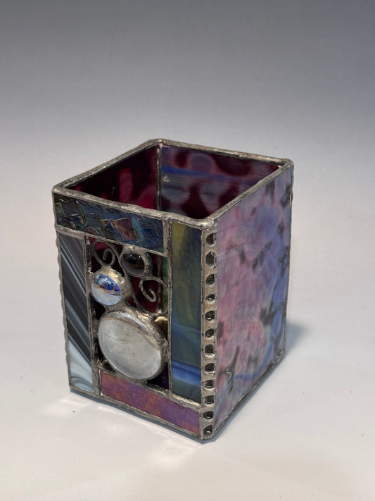 Stained Glass Candle Box